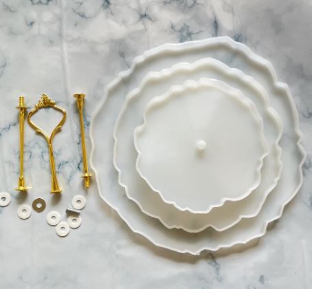 3-Tier Cake Stand Mould with Fittings