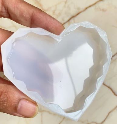 💎 Diamond Cut Heart Mould - Small | Perfect for DIY Jewelry & Crafts ❤️✨