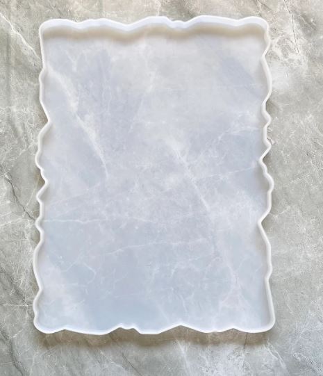 💎 9x12 Agate Tray - Elegant Resin Craft Mould for Unique Creations ✨