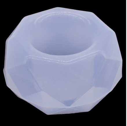 Resin Silicone Mould - Diamond Tea Light - 10x10 cm