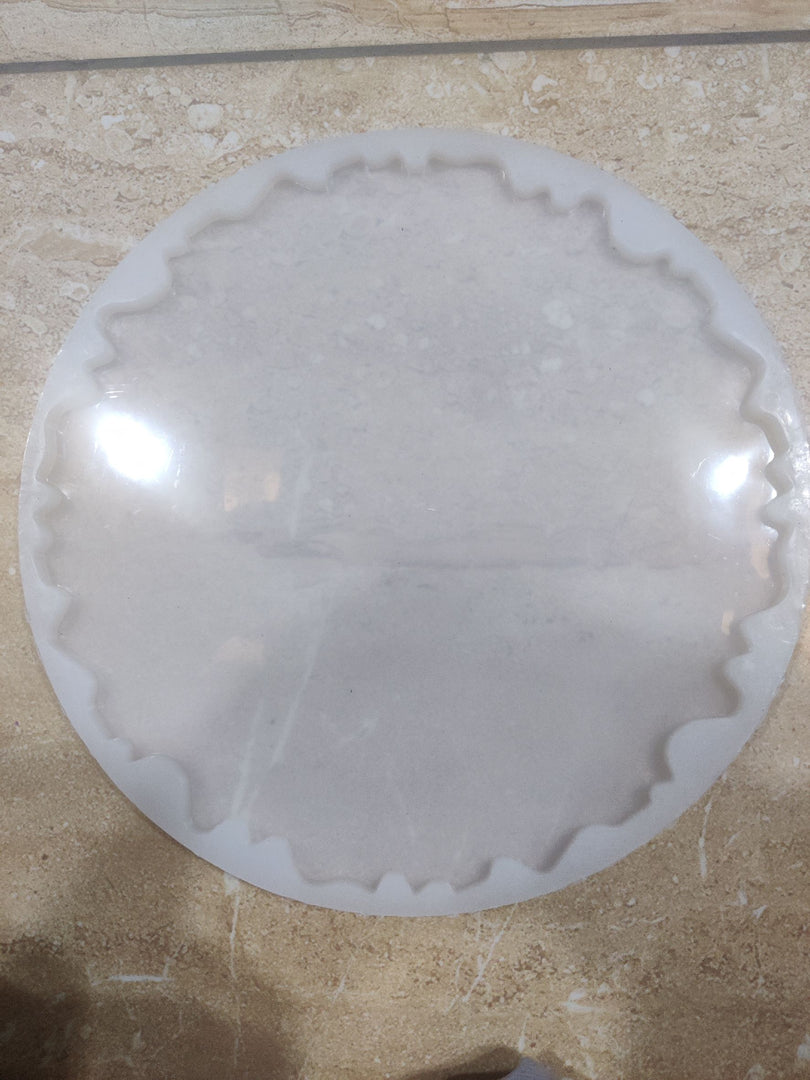 Diwali Pooja Thali -Medium - 8 inches agate silicon mould (8mm deep)