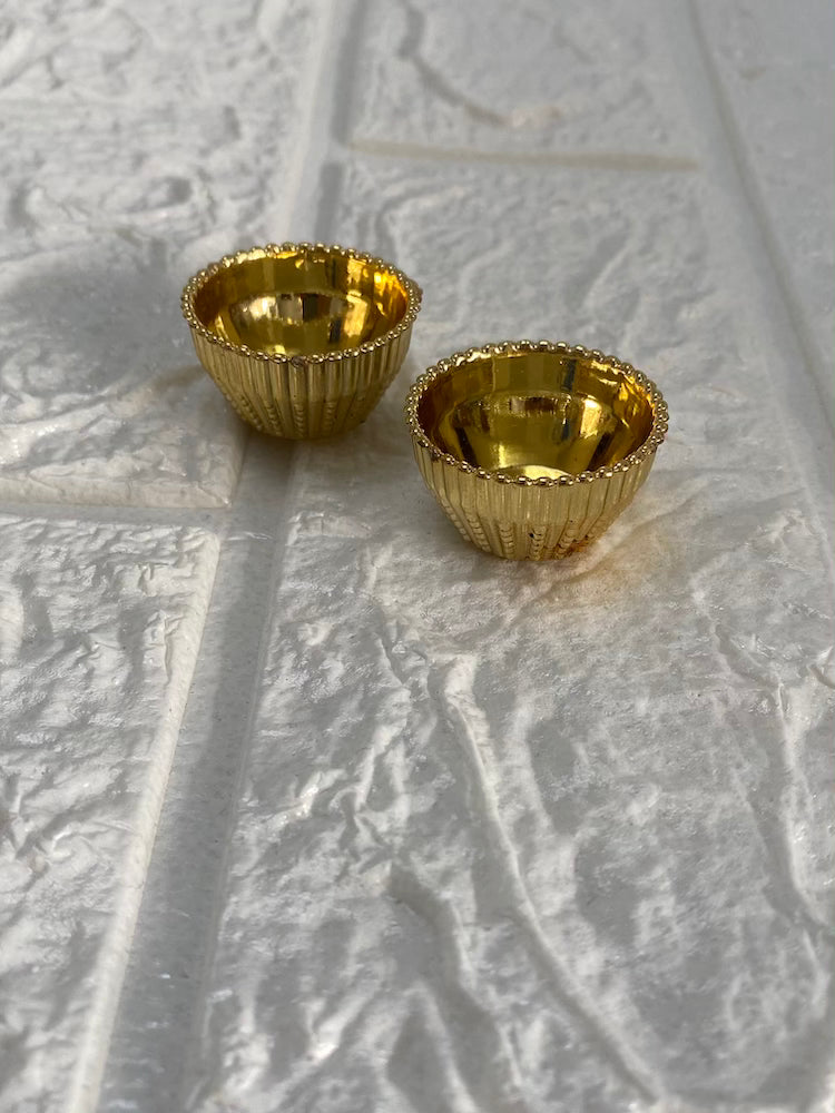 Mini small Bowls/katori - Gold color