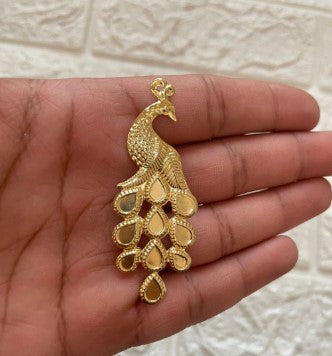 Metal Peacock Charm (5 pcs pack)