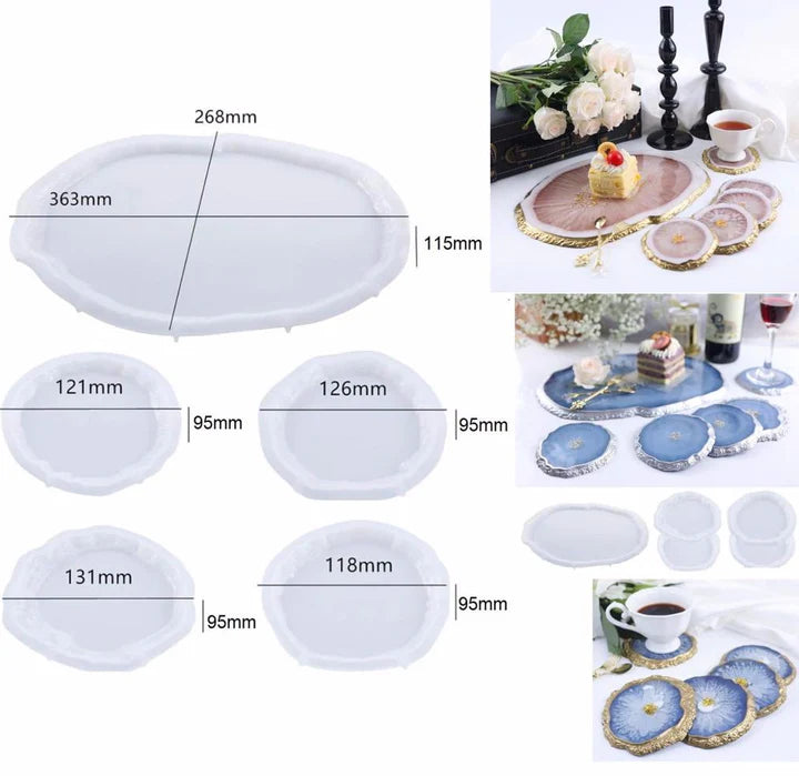 Tray and Coaster Mould Set