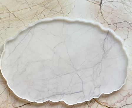 9 x 13 Uneven Oval Agate Tray Mould for Resin Art 🌈