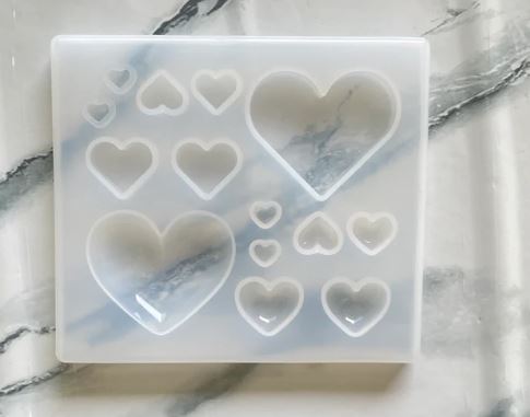 💖 14-in-1 Heart Mould - Small | Create Stunning Heart Designs for Crafts & Jewelry 💎✨