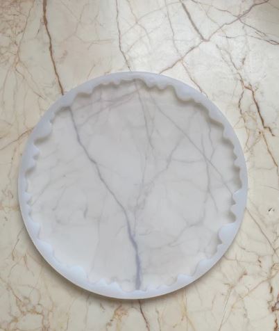 💎 8-Inch Agate Round Tray Mould - Perfect for Resin Art & Crafting