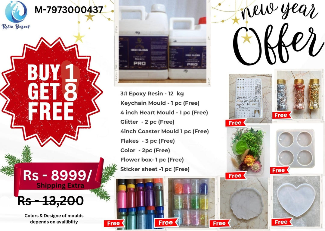 Buy 1 Get 8 FREE – Ultimate Resin Crafting Mega Bundle! 🎨✨