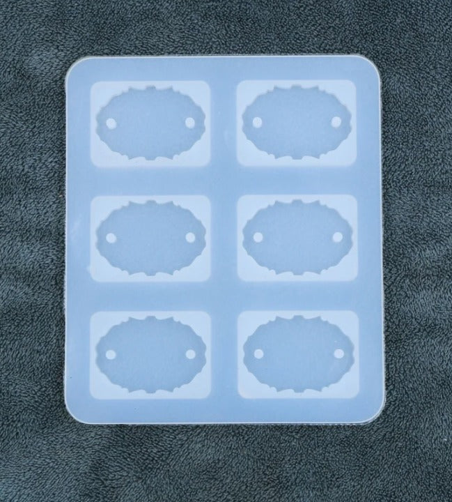 Agate Oval Shape Silicone Rakhi Moulds