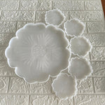 Load image into Gallery viewer, Flower Tray with 5 Flower Coaster Mould Set
