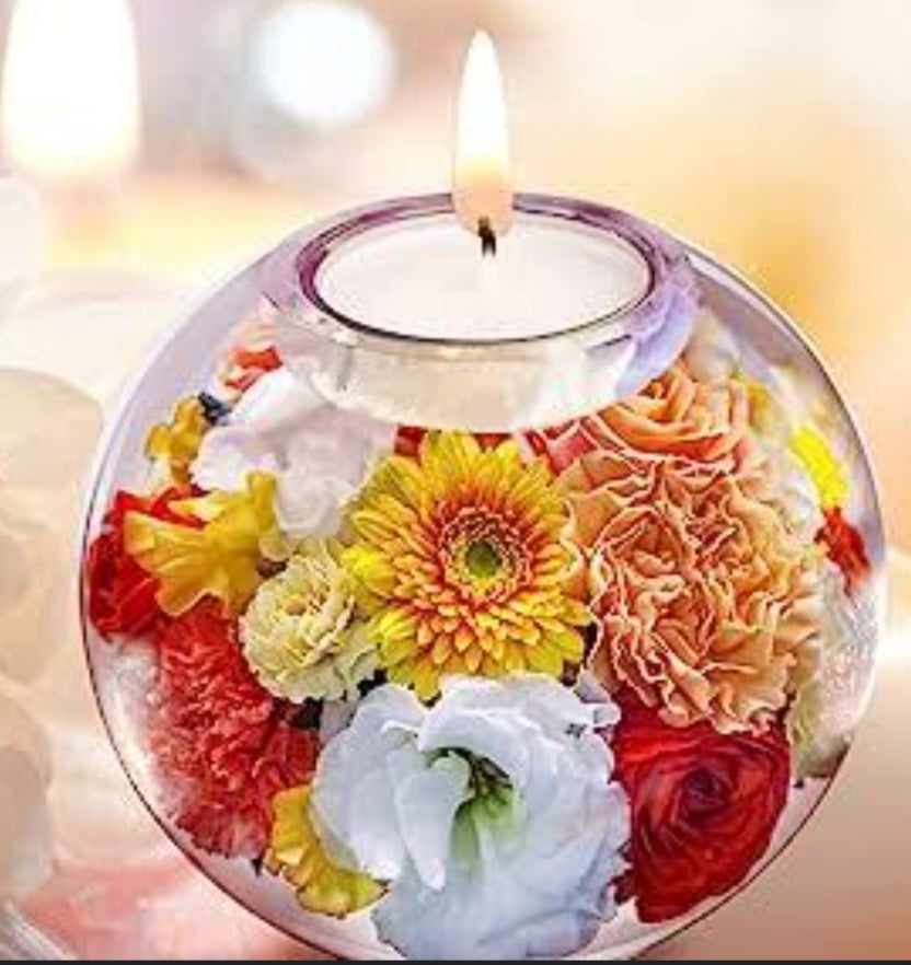 3" Resin Tea light Sphere Candle Holder Mould