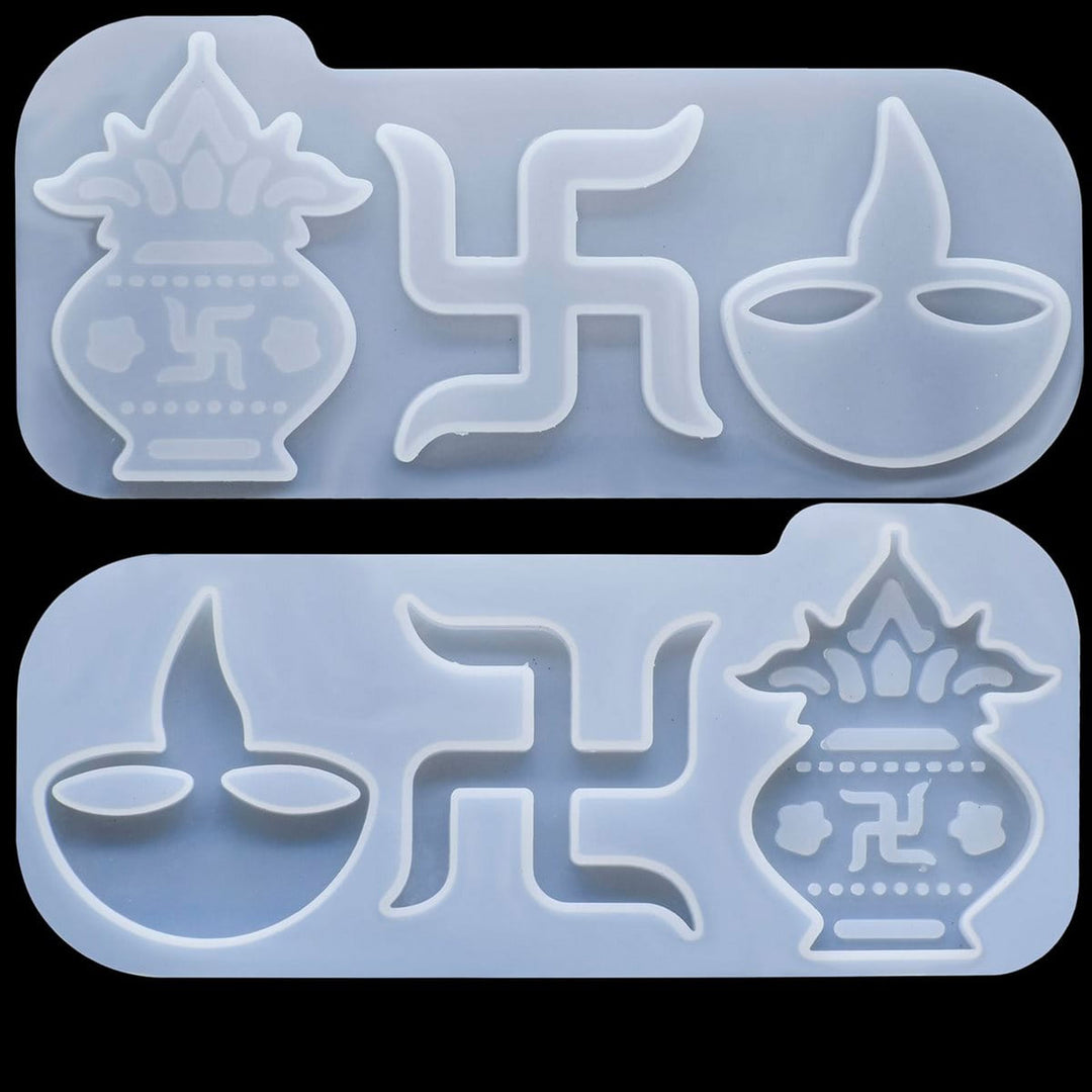 Swastik Mould | Diya Swastik Kalash Mould