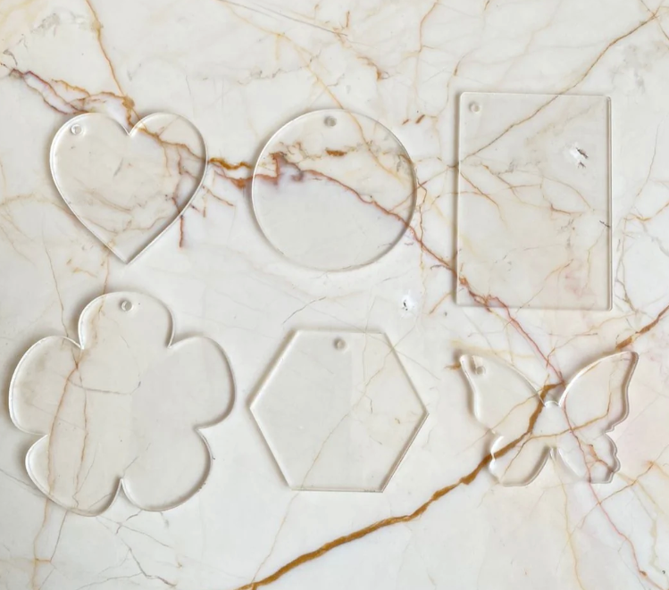 Clear Acrylic Keychain Base – Resin Bazaar