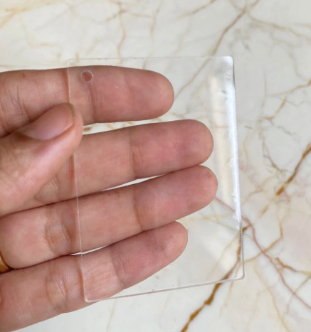 Clear Acrylic Keychain Base – Resin Bazaar