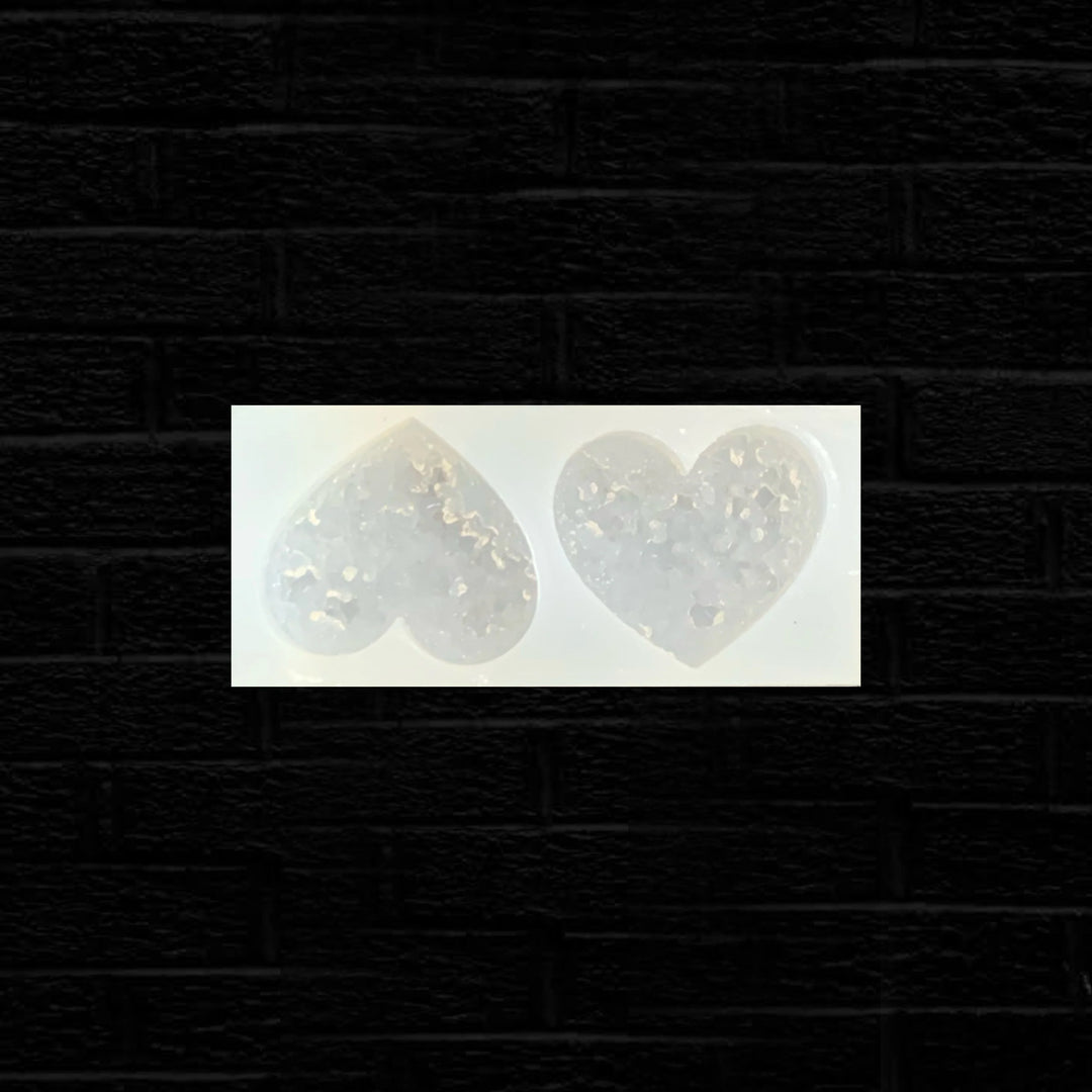 Heart Druzy Mold – Create Stunning Resin & Crystal-Inspired Jewelry 💎💖